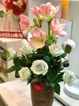 【フラワービズ】毎週月曜日オフィス用定期装花。オフィスに彩りを✿｜「花倶楽部」　（福岡県福岡市博多区の花キューピット加盟店 花屋）のブログ