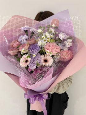 おまかせ花束(ピンク＆パープル)