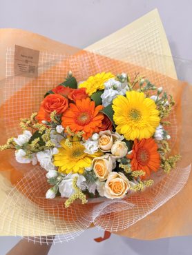 おまかせブーケ(イエロー＆オレンジ)