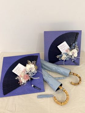 扇子×プリザーブドフラワーのスペシャルオーダー✨