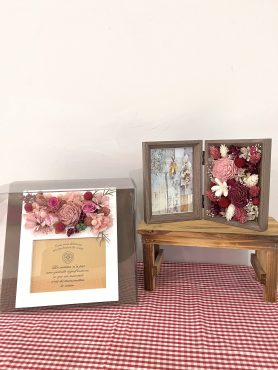 プリザーブドフラワーのフォトフレーム